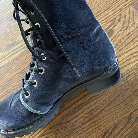 Stuart Weitzman Metermaid Boots Velvet - Picture 6 of 9